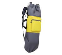 Almencla Sac à Dos de Skateboard Léger, avec Bretelles Réglables, Grand Compartiment de Rangement et Sac de Transport Pliable, Gris