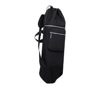 Almencla Sac à Dos de Skateboard Léger, avec Bretelles Réglables, Grand Compartiment de Rangement et Sac de Transport Pliable, Noir