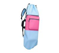 Almencla Sac à Dos de Skateboard Léger, avec Bretelles Réglables, Grand Compartiment de Rangement et Sac de Transport Pliable, Bleu Clair