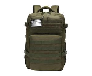 Almencla Sac à Dos Randonnée Sac Camping Sac Trekking Grand Volume Compartiment Ordinateur Portable Bretelles Ergonomiques Oxford Convient pour Camping, VERT