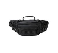 Almencla Sac Banane de Course à Pied, Sac de Pêche Résistant, Imperméable, Accessoire de Mode, Résistant à l'usure, Classique et Léger pour La Randonnée, L, Noir