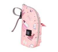 Almencla Sac Isotherme Chauffant pour Biberons, étanche et Isolé, avec Port USB, Idéal pour Les Sorties, La Maison et La Voiture. Parfait pour L'allaitemen, Rose