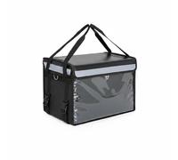 Almencla Sac Isotherme Livraison Alimentaire Boîte Transport Repas Étanche avec Cadre Renforcé en PVC et Tissu Idéal pour Chauffeurs Restaurateurs Gérant, 30L, Set De Base