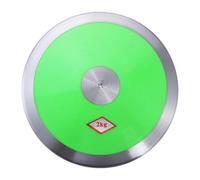 Almencla Sports Training pour Performance en Athlétisme Disque de Lancer avec Bord Lisse et Prise Confortable Construction Acier Épais et Nylon, Vert