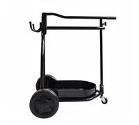 Almencla Support de Selle Pliable Chariot Porte-selle Mobile Rack Pliant en Alliage avec Peinte et Galvanisée pour Stabilité et Organisation au Box Adapté aux Manèges
