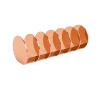 Almencla Support d'Exposition Porte-Monnaie en Acier Inoxydable Présentoir à Six Sections pour Comptoir Magasin Zone d'Habillage, Or Rose