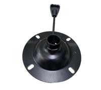 Almencla Tabouret de Bar, Siège Pivotant, Base, Plaque Inférieure, Pièces de Rechange, Cadre en Métal Noir Réglable avec Levier de Levage, Diamètre 16cm