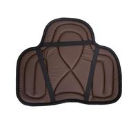Almencla Tapis de Selle Amortisseur Western Coussin de Siège de Cheval Protection de Harnais Fixation par Sangles Élastiques Adapté pour L'Équitation de Loisir, Brun