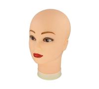 Almencla Tête de Mannequin Réaliste, Modèle Léger et Multifonctionnel pour Perruques et Présentoirs de Bijoux, Maquillage, Coiffure et Chapeaux, Base blanche pour femme