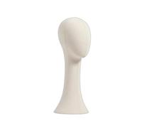 Almencla Tête de Présentation Perruque Support Mannequin Porte-chapeau Buste Lin Pratique pour Épingles Convient à Organisation , Naturel , Tête De Mannequin En Toile De Jute Durable, Piquable, 52 Cm