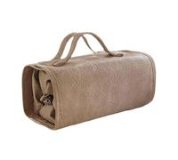 Almencla Trousse de Maquillage Organisateur Cosmétique Pochette de Toilette Amovible Sac à Maquillage avec Fermeture Éclair Matériau Résistant à L'Eau Adapté à, Brun