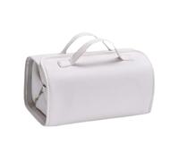 Almencla Trousse de Maquillage Organisateur Cosmétique Pochette de Toilette Amovible Sac à Maquillage avec Fermeture Éclair Matériau Résistant à L'Eau Adapté à, Blanc