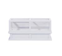 Almencla Vitrine Blangerie Miniature Classique Vitrine Panneaux Arayant Arayant Meuble D'exposition en Bois,