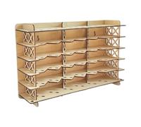 Almencla Vitrine Murale à Structure Stable et étagères en Bois pour Voitures Miniatures.