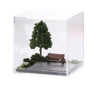 Almencla Vitrine pour Diorama Miniature à L'échelle 1/64. Accessoires. Couvercle de Protection Contre La Poussière.