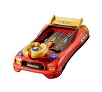 Almencla Volant Jouet Simulation Véhicule Jeu D'Aventure Apprentissage Manipulation Éducatif Portatif avec Musique Adapté Aux Enfants Garçons Filles, Version Racing Rouge