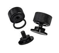 Almencla Welding Hood Fasteners Série Attaches Casque Vis Casque Rondelle Silicone Accessoires Fixation Casque Métal Attache Résistante Usage, Noir