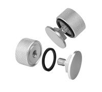 Almencla Welding Hood Fasteners Série Attaches Casque Vis Casque Rondelle Silicone Accessoires Fixation Casque Métal Attache Résistante Usage, Argent