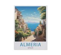 Almeria Espagne,Puzzle en Bois 1000 Pièce Classique Adultes Puzzles Enfants Apprentissage Assembler des Jouets(75x50cm)-EV38