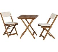 Almeria Set 2 fauteuils + table acacia Balcon Set