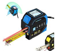 Almighty Ruler Ruban à mesurer 2 en 1, ruban de 4,8 m, mètre numérique 60 m, outil avec grand écran LCD, rechargeable, pour bricolage et construction professionnelle