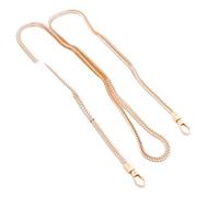 ALMLEU Bandouliere Pour Ssac Chaîne de sac à main, plat avec boucles en métal, sangle for bricolage, portefeuille, épaule, bandoulière(Snake Bone Chain,60cm)