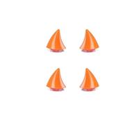 ALMLEU Décoration de Casque Corne 1/2 pièces Multicolore Casque De Moto Cornes du Diable Vélo Électrique Voiture Style Décoration Autocollants Pièces Longues Accessoires(Purple)