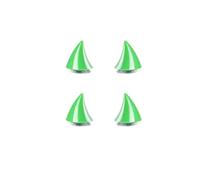 ALMLEU Décoration de Casque Corne 1/2 pièces Multicolore Casque De Moto Cornes du Diable Vélo Électrique Voiture Style Décoration Autocollants Pièces Longues Accessoires(Khaki)