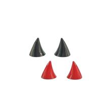 ALMLEU Décoration de Casque Corne 1-20 Paires de Casques Moto, modèles Masculins et féminins, Cornes du Diable, décoration, Ventouse for vélo électrique(Mix-2pairs-set)