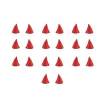 ALMLEU Décoration de Casque Corne 1-20 Paires de Casques Moto, modèles Masculins et féminins, Cornes du Diable, décoration, Ventouse for vélo électrique(Red-10pairs)