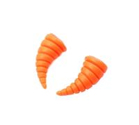 ALMLEU Décoration de Casque Corne 2 pièces Casque Flair Grandes Longues Cornes de Diable Noires for Moto Universelle Style décoration Casques Accessoires(Orange B)