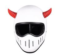 ALMLEU Décoration de Casque Corne Casque de Moto Corne du Diable, 2 pièces, décoration Mignonne, Accessoire Complet for Motocross Hors Route(Color 2)