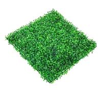 ALMLEU Faux Gazon Lot de 12 Panneaux buis Artificiel 25 x cm (10 10 Pouces) for haie, Mur végétal et écran d'intimité