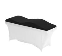 ALMLEU Matelas Extension de Cils Surmatelas en Mousse à mémoire de Forme for Salon beauté, incurvée, for Lifting des Jambes, Extension Cils, greffe(Black,70 * 180 cm)