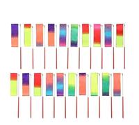 ALMLEU Ruban Danse 10/20 Rubans de Danse colorés 2 m for la Gymnastique Rythmique, bâtons Ballet et Autres activités physiques(20pcs)