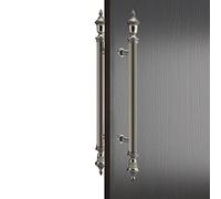 ALMLNLL Heurtoir De Porte en Laiton Poignée de Porte Grange en Aluminium Multicolore (lot 2 avec quincaillerie) (60 cm)(Bronze,120Cm(47 1/4In)*80Cm)