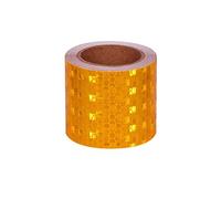 ALMLNLL Rouleau de Ruban adhésif d'avertissement Reflective Tape, Self Adhesive Fluorescent Reflector Warning Tape, 2 inch x 9.8 Feet Multicolor