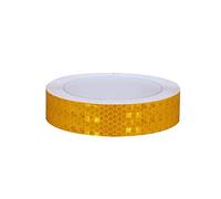 ALMLNLL Rouleau de Ruban adhésif d'avertissement Reflective Tape, Self Adhesive Fluorescent Reflector Warning Tape, Self-Adhesive Multicolor 1 inch x 32.8 Feet