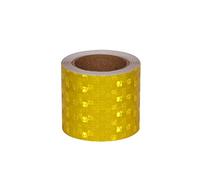 ALMLNLL Rouleau de Ruban adhésif d'avertissement Reflective Tape, Self Adhesive Fluorescent Reflector Warning Tape, 2 inch x 9.8 Feet Multicolor