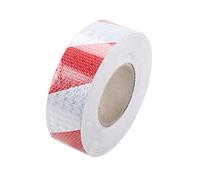 ALMLNLL Rouleau de Ruban adhésif d'avertissement Reflective Tape, Self Adhesive Fluorescent Reflector Warning Tape, 2 inch X 82 Feet Multicolor