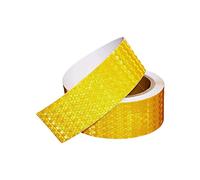 ALMLNLL Rouleau de Ruban adhésif d'avertissement Reflective Tape, Self Adhesive Fluorescent Reflector Warning Tape, Multicolor 2.5cm and Width