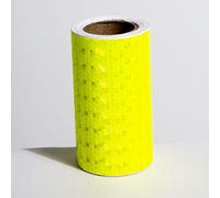 ALMLNLL Rouleau de Ruban adhésif d'avertissement Reflective Tape, Self Adhesive Fluorescent Reflector Warning Tape, 4 inch x 16. Feet Multicolor