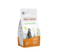 Almo Nature Anti Hairball, Croquettes Chat Adulto avec Poulet Frais | Pack de 400 g