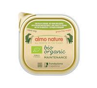 Almo Nature - Bio Organic - Nourriture Humide pour Chiens avec Poulet et Legumes -Pâté Biologique pour Chiens Adultes: 9 barquettes de 300g