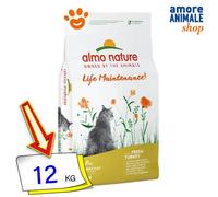 Almo Nature Croquettes Life Maintenance Dinde fraîche et riz – 400 g / 12 kg
