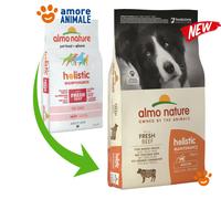 Almo Nature Croquettes pour chien Holistic Taille Moyenne Adulte – Bœuf et Riz – 12 kg