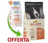 Almo Nature Holistic Maintenance M – Croquettes pour chiens moyens au poulet frais – 12 kg