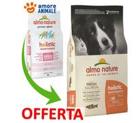 Almo Nature Chien Holistic Medium Adult - Saumon Et Riz 12 KG - Croquettes