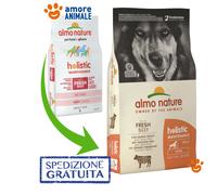Almo Nature Chien Holistique Grand 12 KG - Bœuf Et Riz - Croquettes Pour Chiens