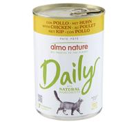 Almo Nature Daily avec Poulet. Nourriture Humide pour Chat Adulte - 24 boîtes de 400g